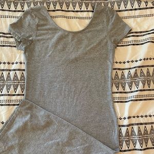 Grey Midi-length Bodycon Pencil Dress